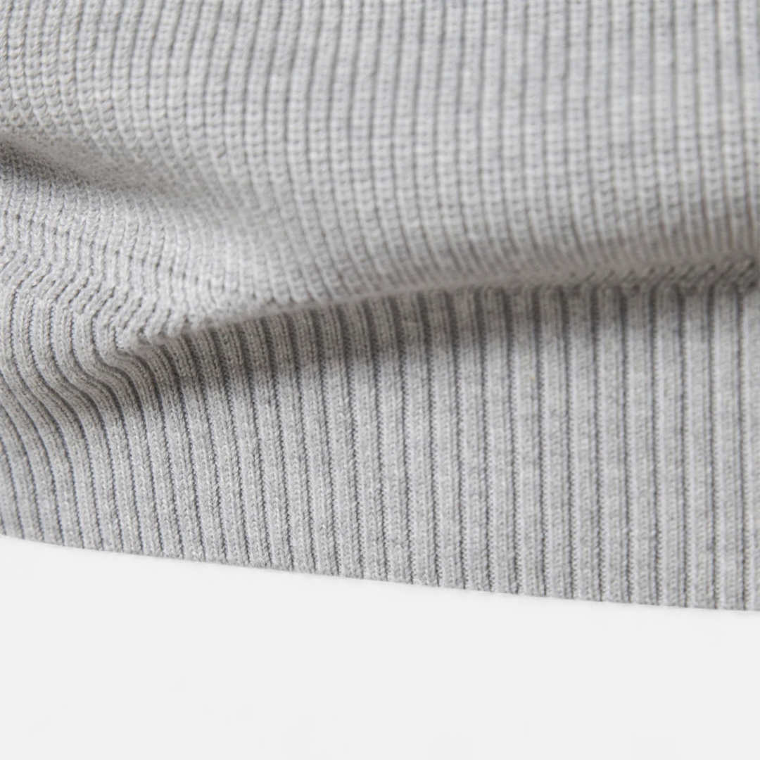Men’s Textured Half-Zip Knit Sweater