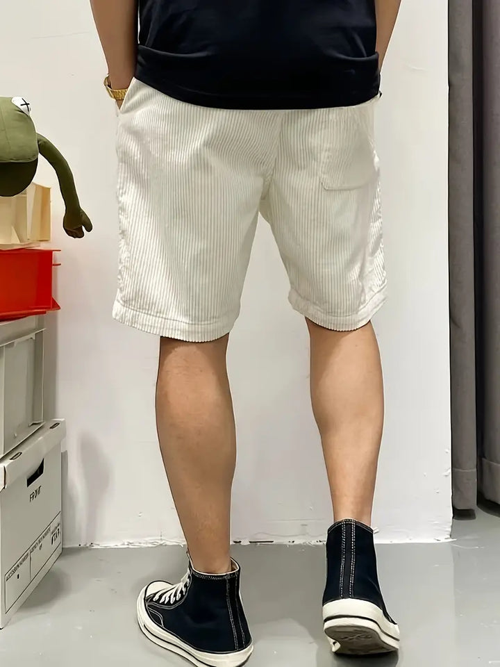 Corduroy-Look Drawstring Shorts