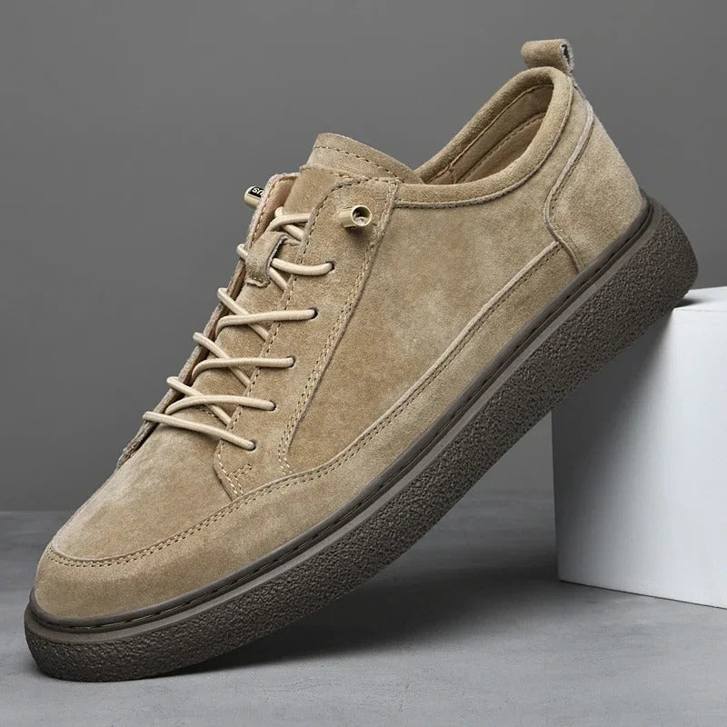 Brushed-Finish Low-Top Sneakers