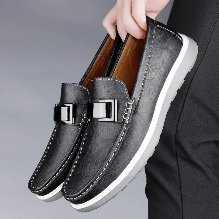 Weathered Slip-On Loafers