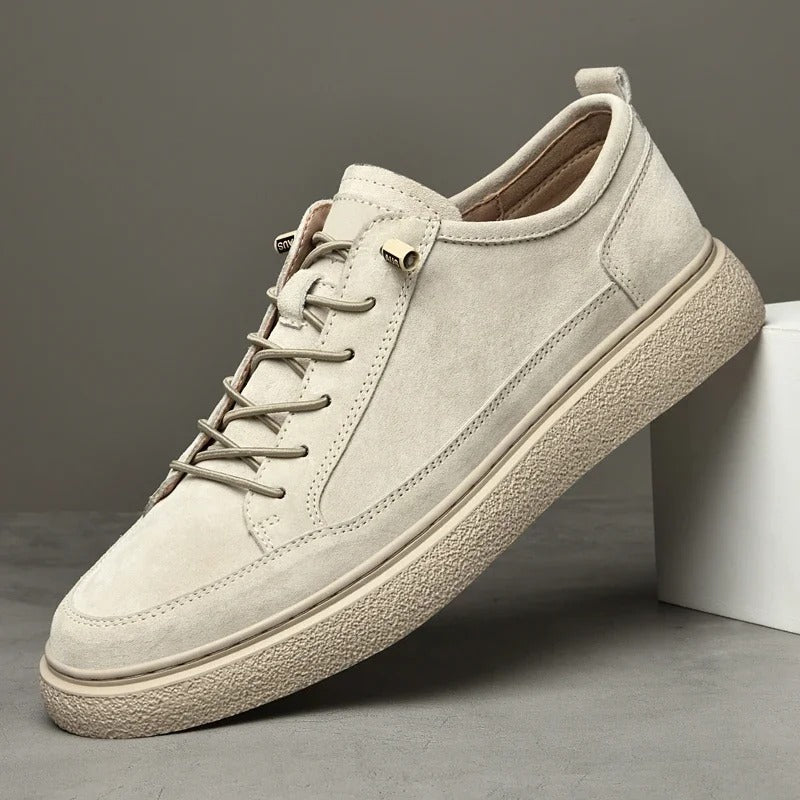 Brushed-Finish Low-Top Sneakers