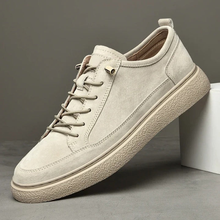 Brushed-Finish Low-Top Sneakers