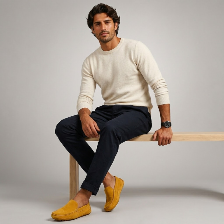 Suede-Look Slip-On Loafers