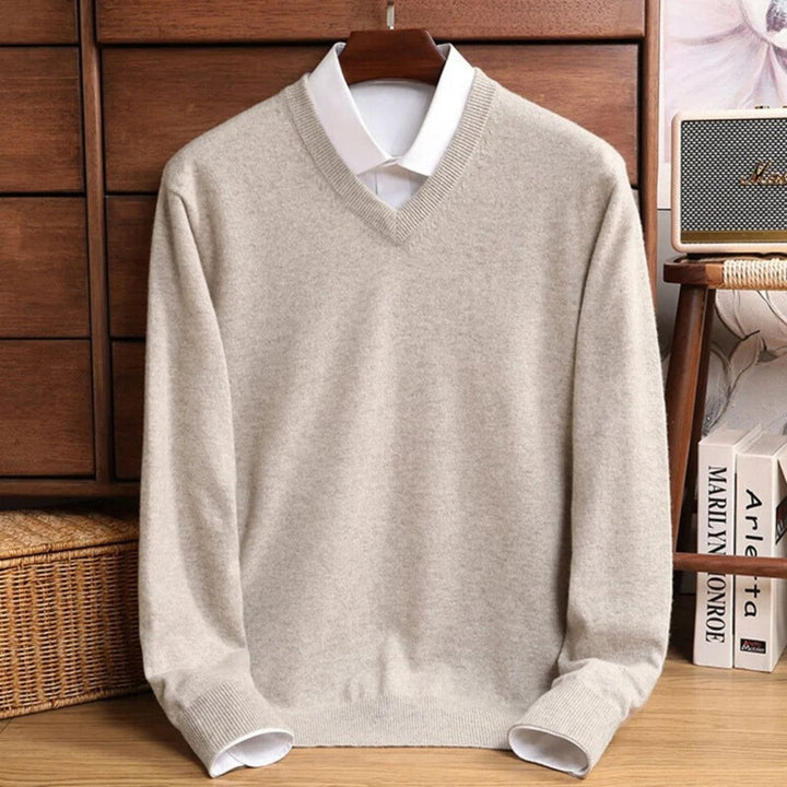 Merino-Look V-Neck Sweater