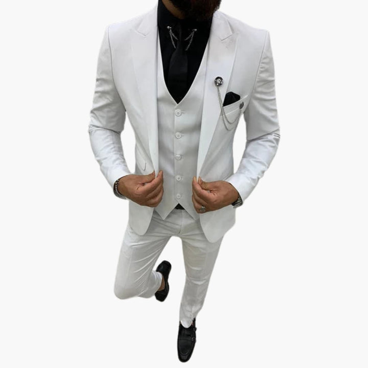 Slim Fit Three-Piece Suit Set