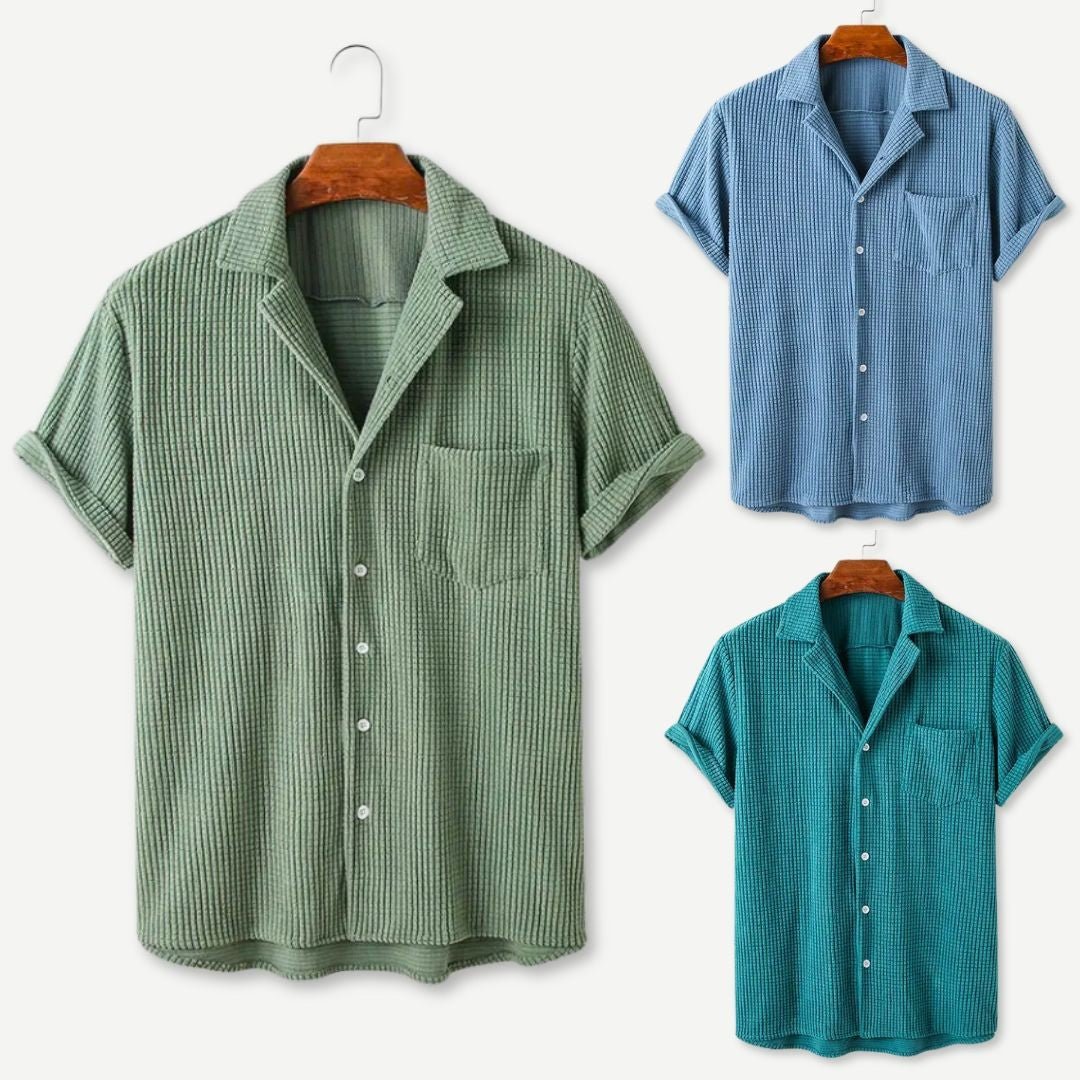 Relaxed Waffle-Knit Shirt