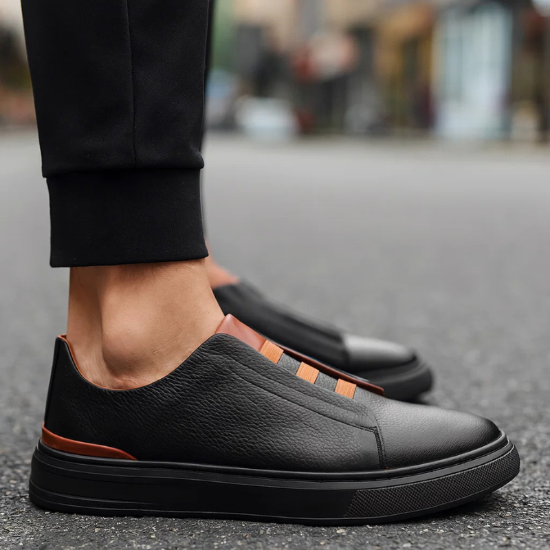 Smooth Lace Loop Sneakers