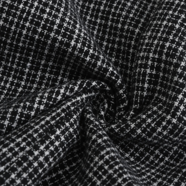 Double Breasted Houndstooth Blazer