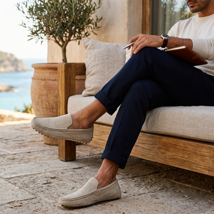 Suede-Look Slip-On Loafers