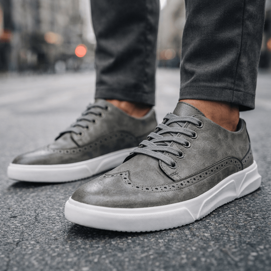 Brogue Detail Low-Top Sneakers