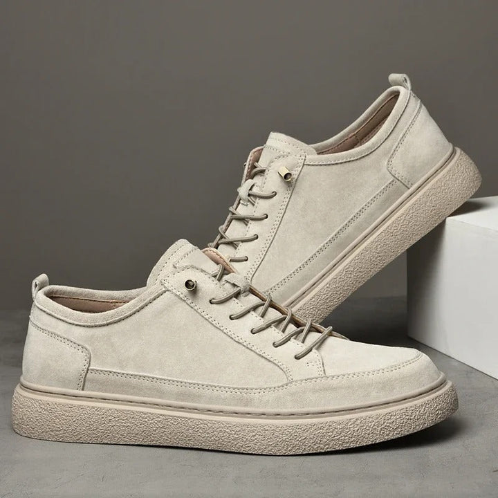 Brushed-Finish Low-Top Sneakers