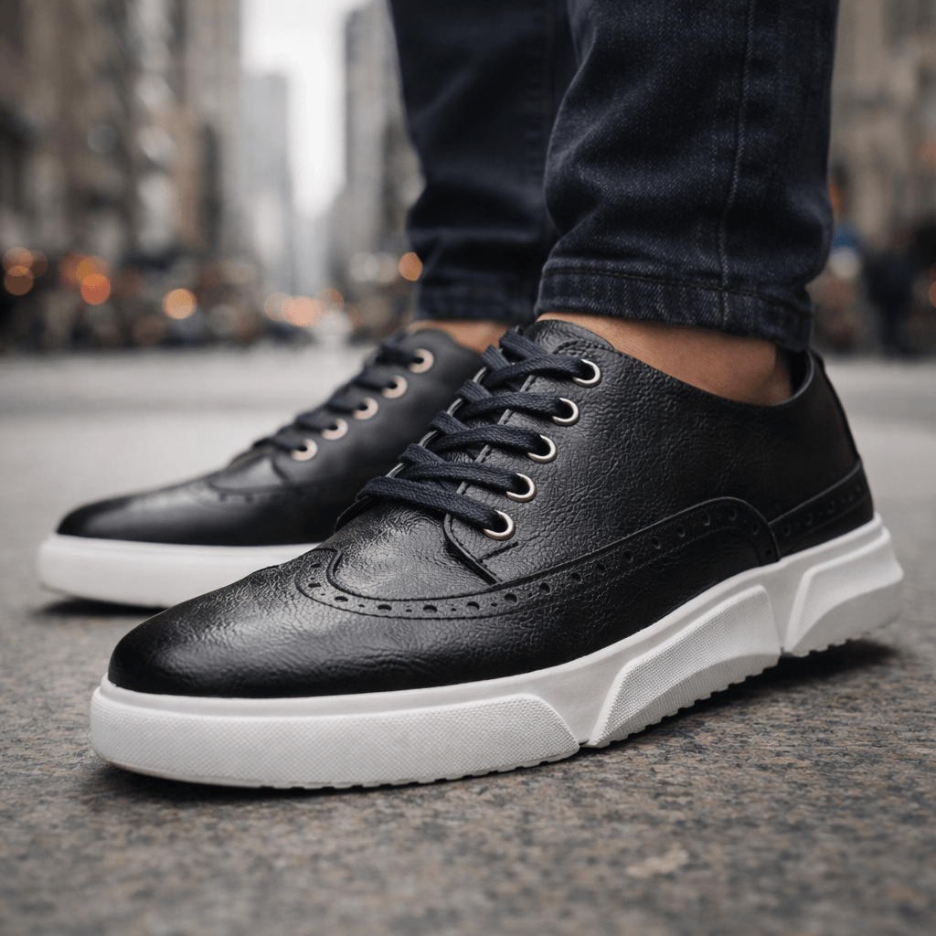 Brogue Detail Low-Top Sneakers
