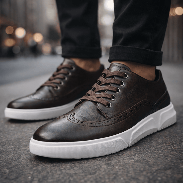 Brogue Detail Low-Top Sneakers