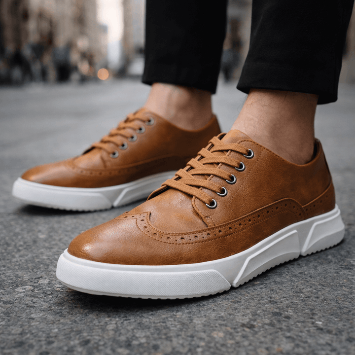 Brogue Detail Low-Top Sneakers