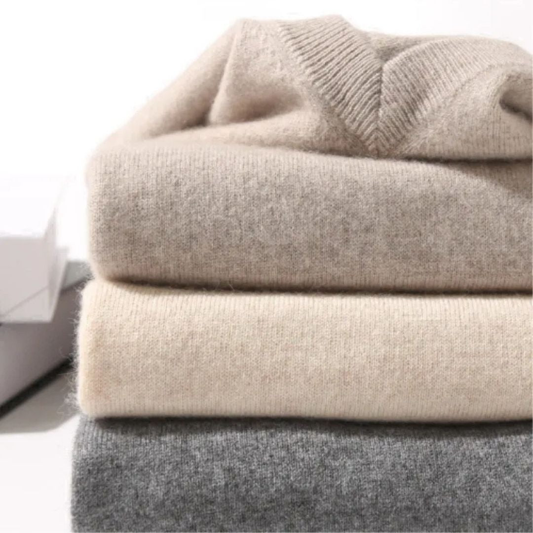 Merino-Look V-Neck Sweater