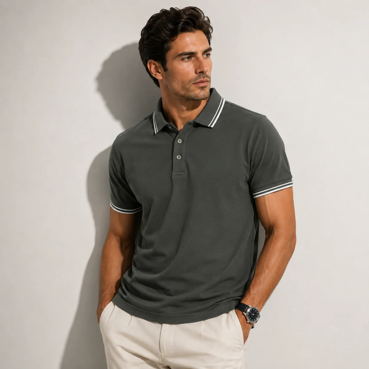 Smart Casual Cotton-Feel Polo Shirt