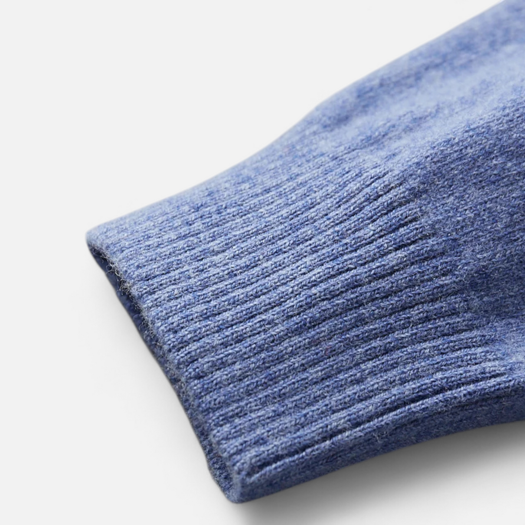 Merino Knit Polo Sweater