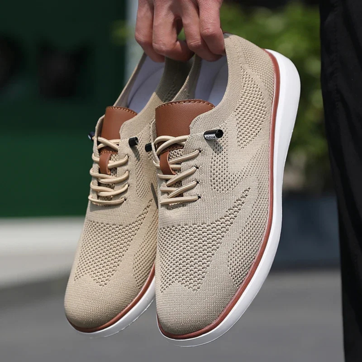 Lightweight Lace-Up Mesh Shoes