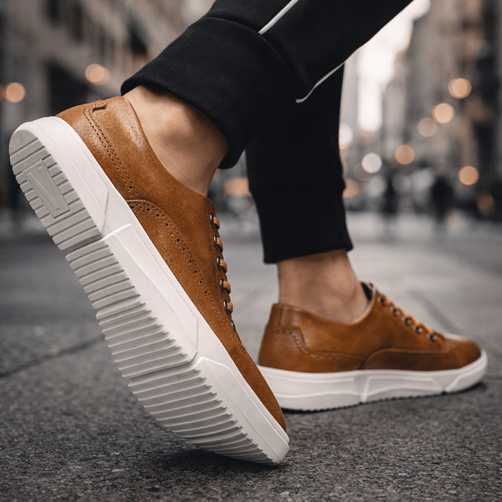 Brogue Detail Low-Top Sneakers