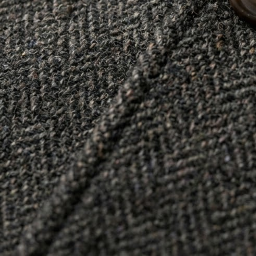 Fishbone Texture Single Breasted Blazer