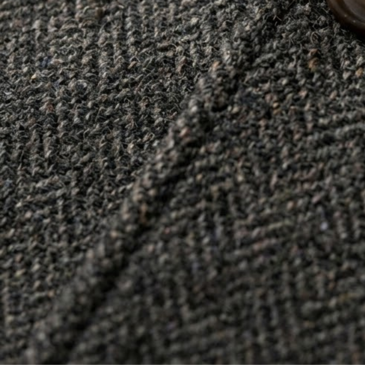 Fishbone Texture Single Breasted Blazer