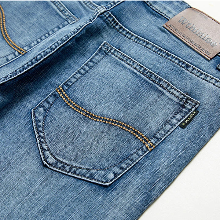 Straight Fit Denim Shorts