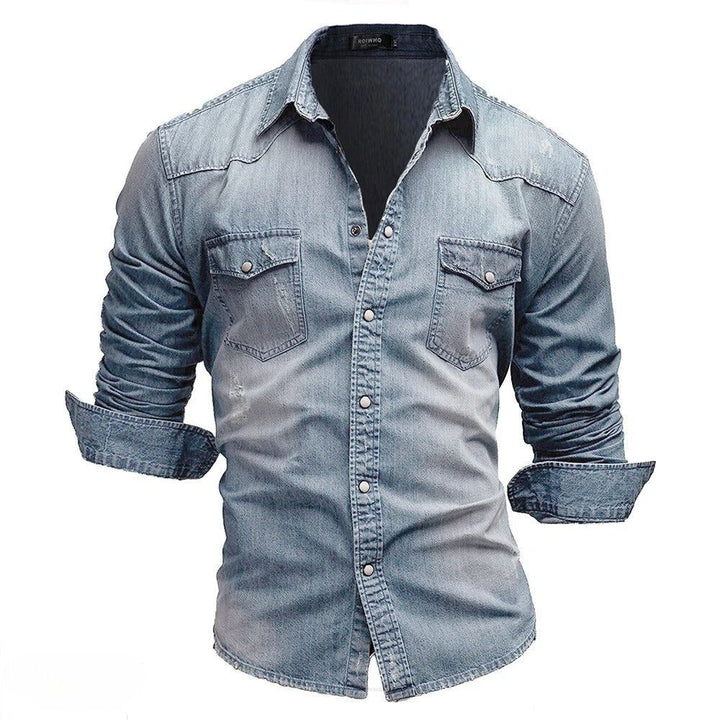 Washed Denim Pocket Shirt