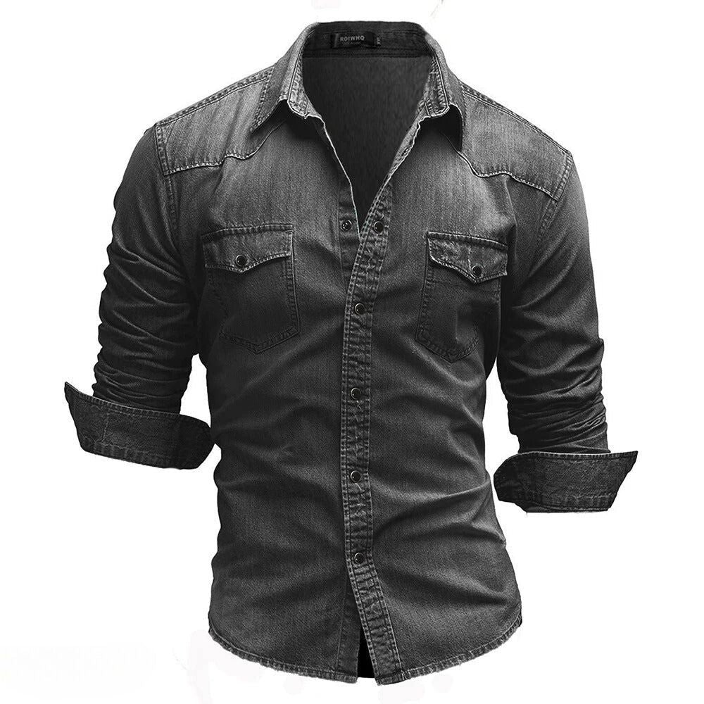 Washed Denim Pocket Shirt