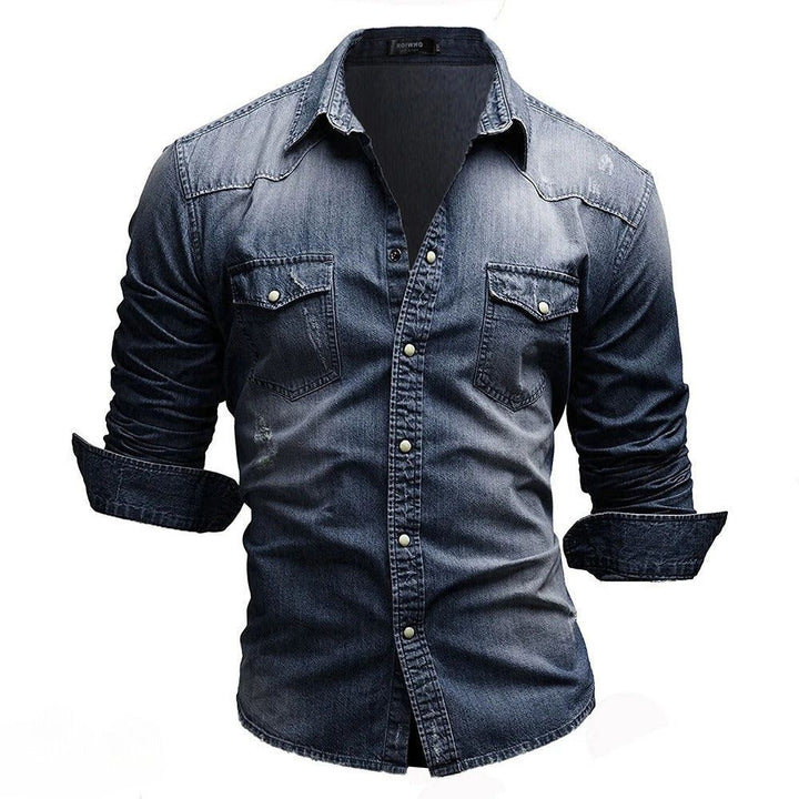 Washed Denim Pocket Shirt
