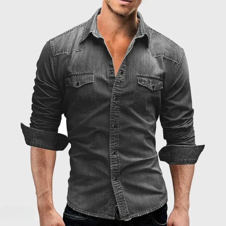 Washed Denim Pocket Shirt