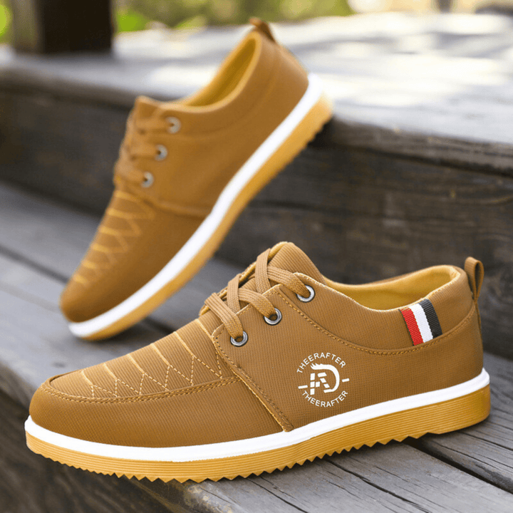 Contrast Sole Casual Sneakers