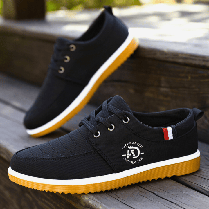 Contrast Sole Casual Sneakers