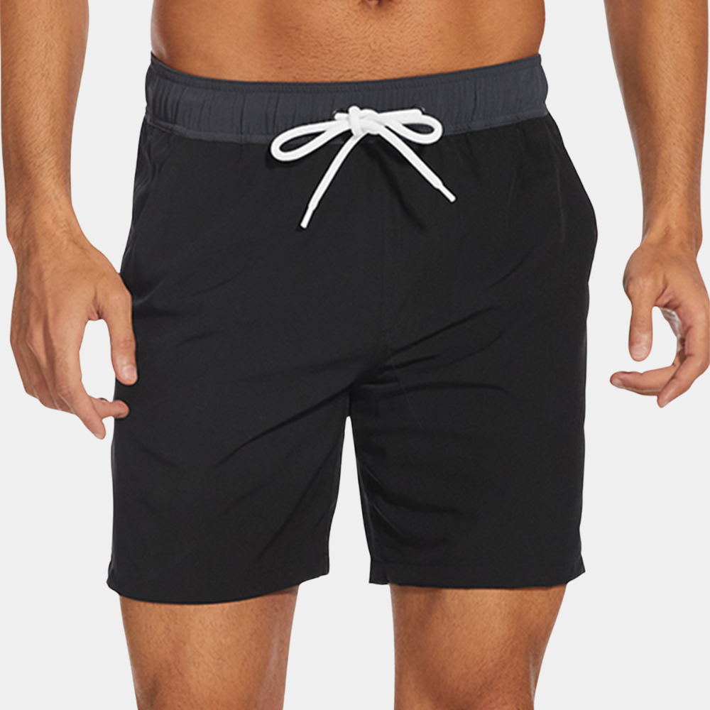 Elastic Waist Swim Shorts