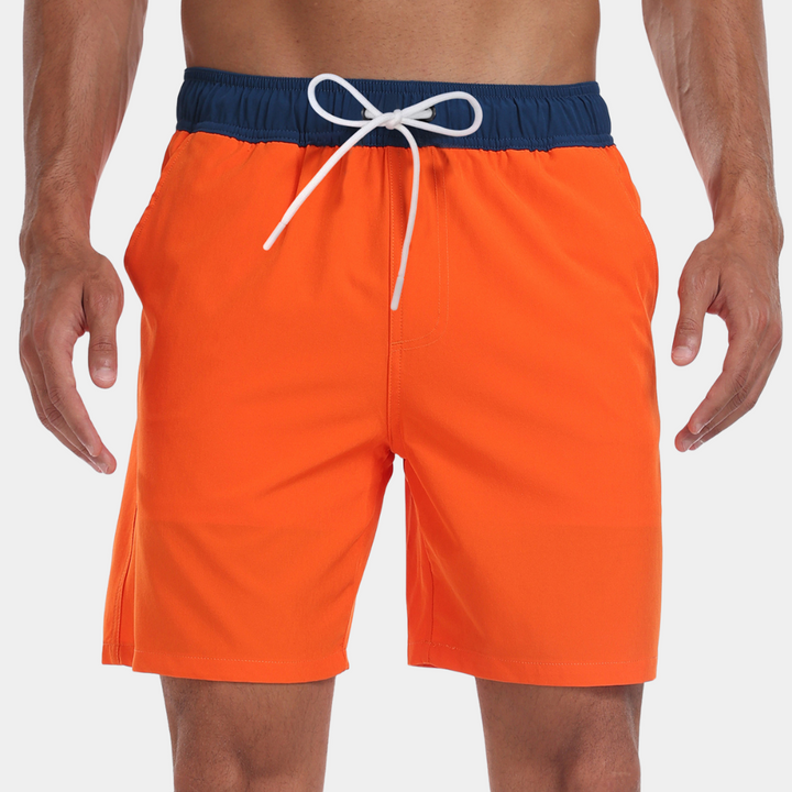 Elastic Waist Swim Shorts