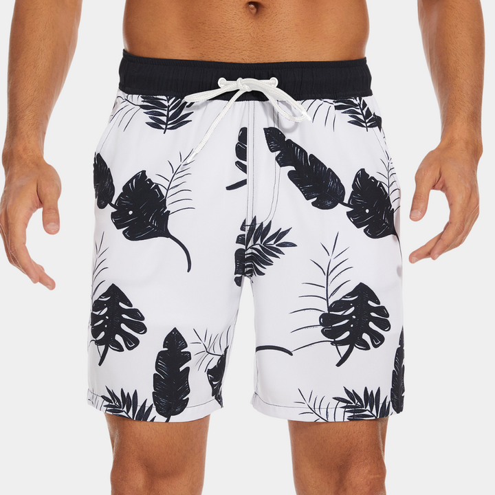 Elastic Waist Swim Shorts