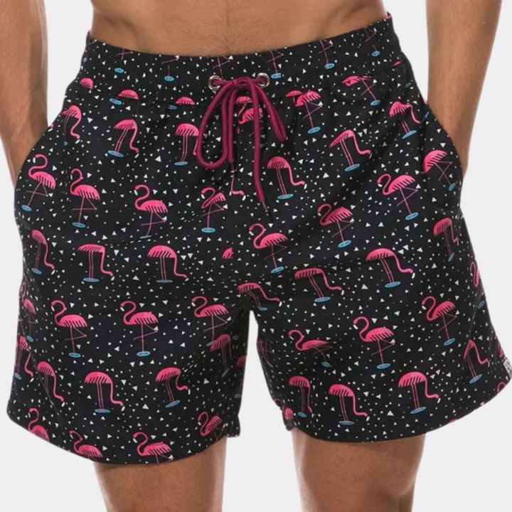 Printed Drawstring Summer Shorts