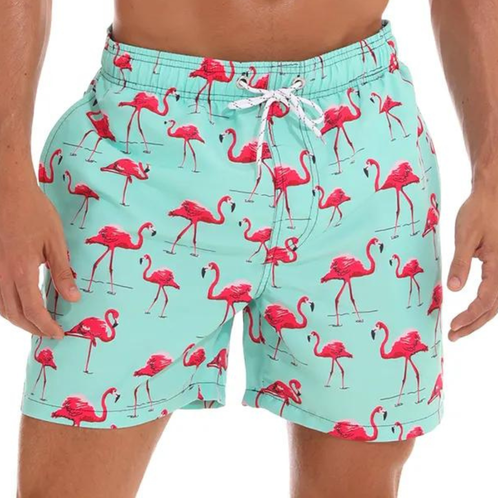 Printed Drawstring Summer Shorts