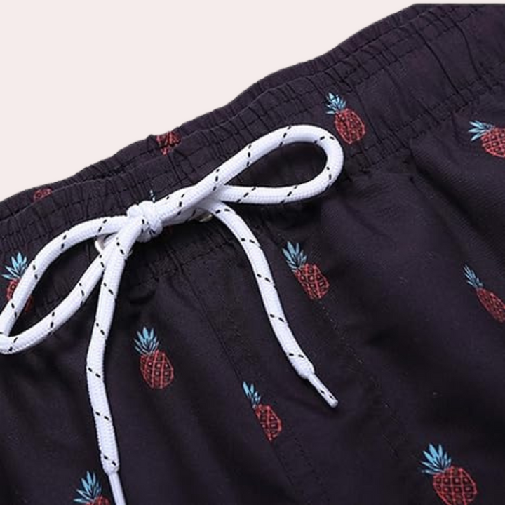 Printed Drawstring Summer Shorts