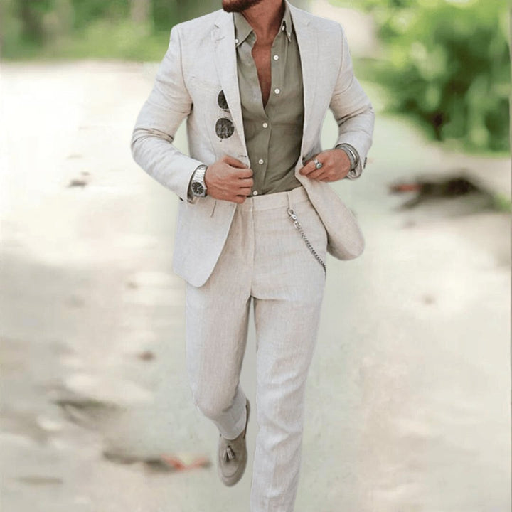 Slim Fit Two-Piece Suit Set
