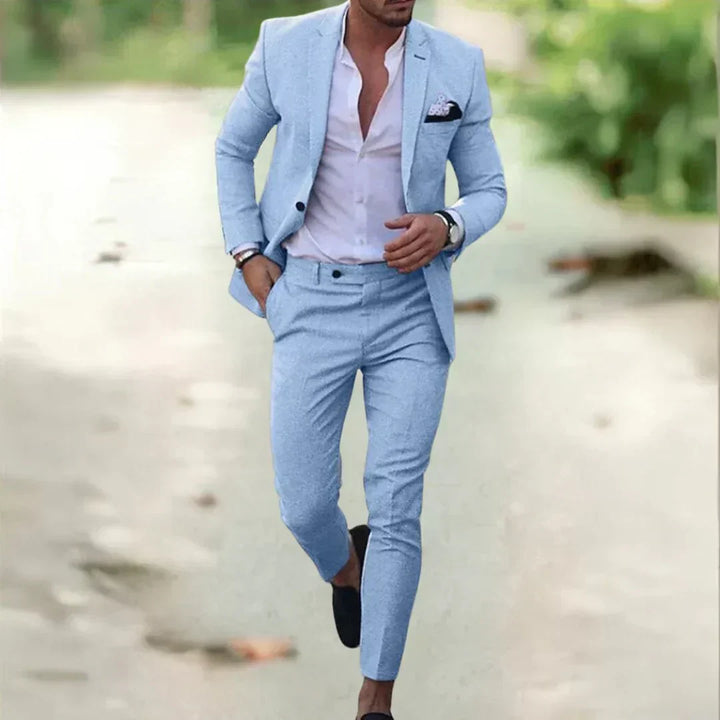 Slim Fit Two-Piece Suit Set
