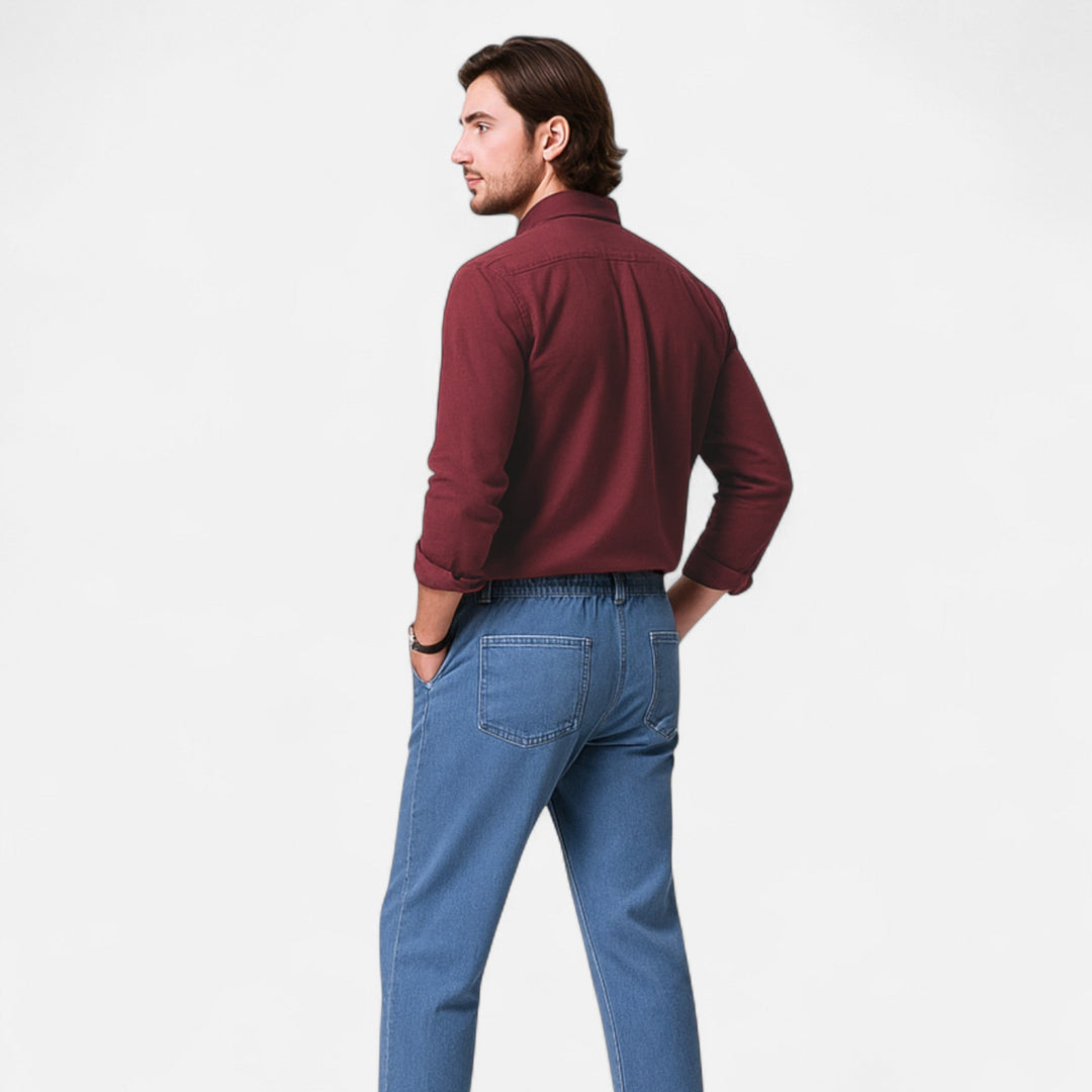 Solid Long Sleeve Button Shirt