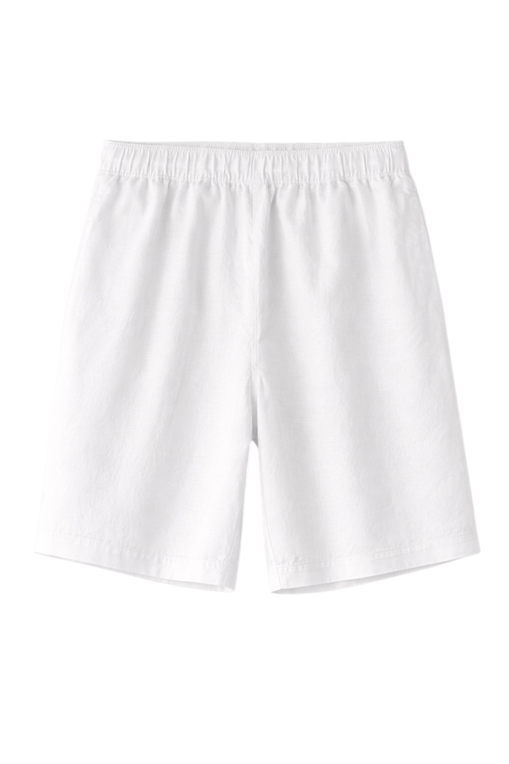 Linen-Look Casual Shorts