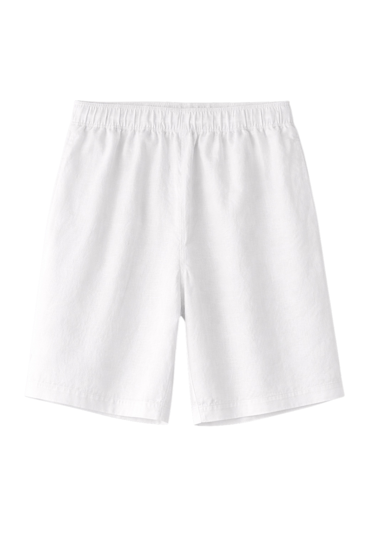Linen-Look Casual Shorts