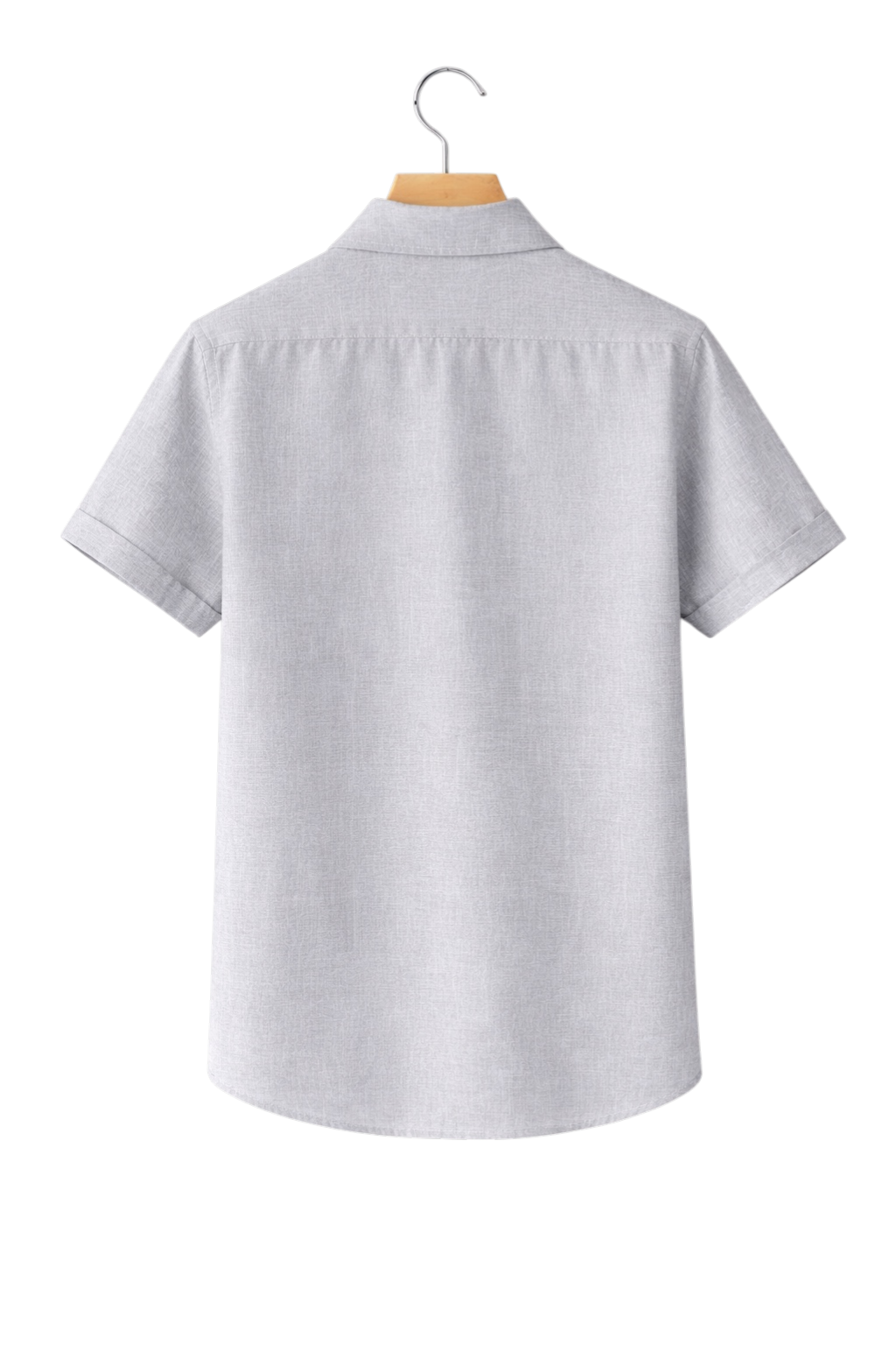 Linen-Look Button-Front Shirt