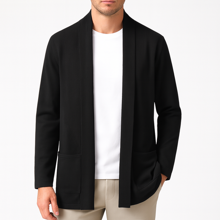Open Front Relaxed Knit Cardigan