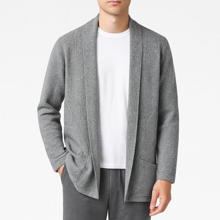 Open Front Relaxed Knit Cardigan