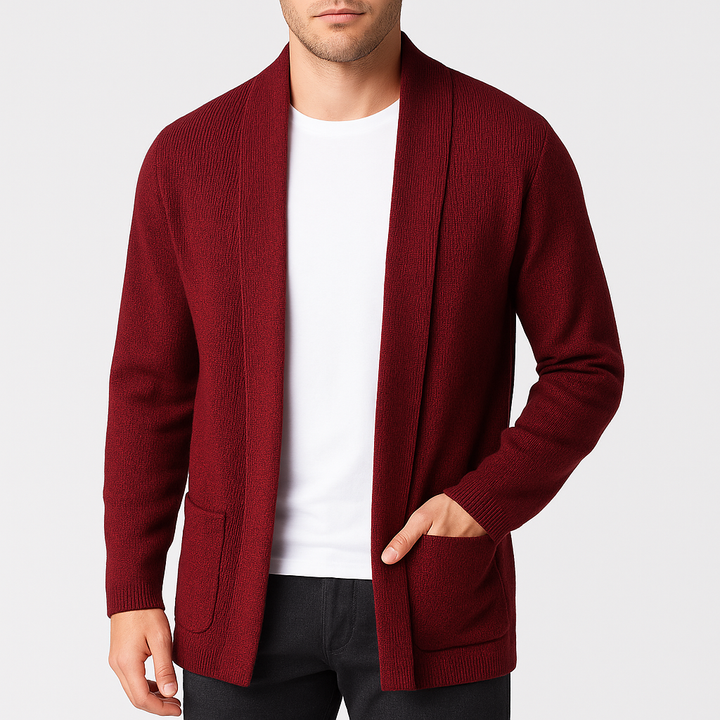 Open Front Relaxed Knit Cardigan