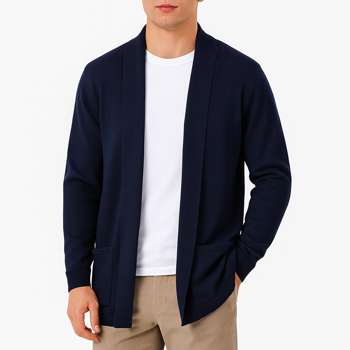 Open Front Relaxed Knit Cardigan