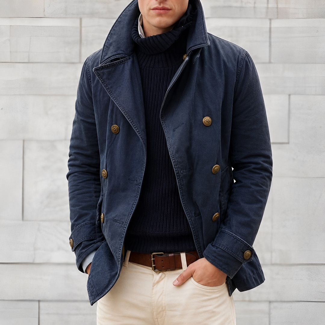 Double Breasted Peacoat