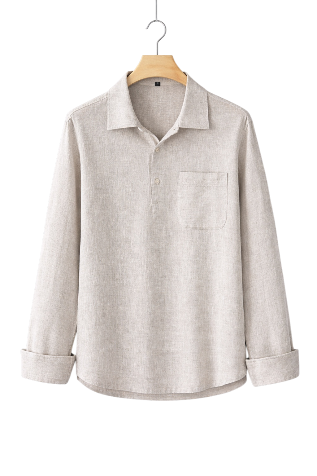 Textured Linen-Look Shirt